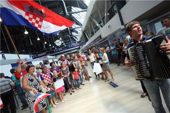 Doček Hrvatske olimpijske delegacije mladih