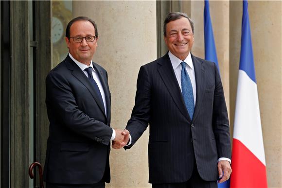 Hollande i Draghi složno glede deflacije