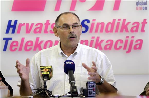 Tiskovna konferencija HHS-a o otpuštanju radnika u Hrvatskom telekomu