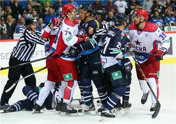 Utakmica 7. kola KHL: Medveščak-CSKA Moskva