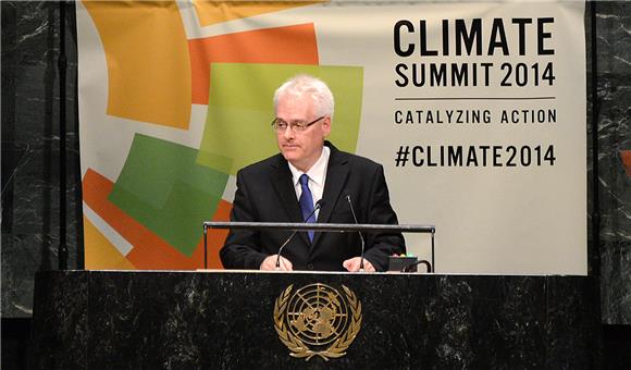 Predsjednik Josipović na međunarodnom summitu o klimatskim promjenama