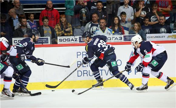 Utakmica 10. kola KHL lige: Medveščak-Slovan