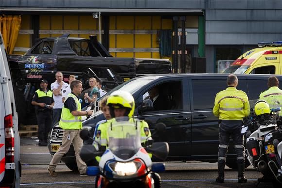 NETHERLANDS MONSTER TRUCK ACCIDENT