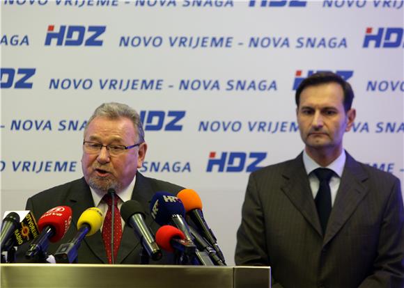 Tiskovna konferencija HDZ-a o tvrdnjama predsjednikova savjetnika Dejana Jovića