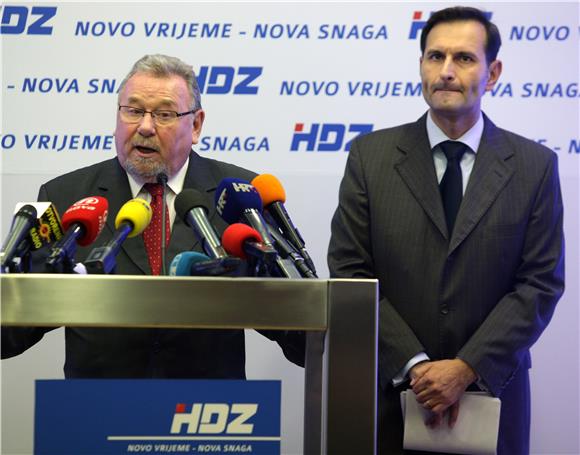 Tiskovna konferencija HDZ-a o tvrdnjama predsjednikova savjetnika Dejana Jovića