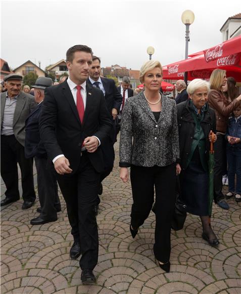 Kolinda Grabar Kitarović u Mariji Bistrici