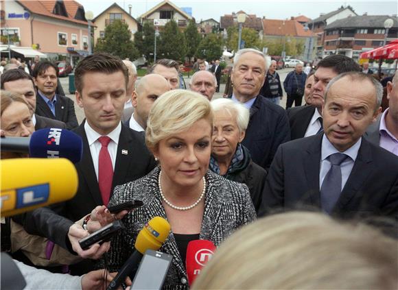 Kolinda Grabar Kitarović u Mariji Bistrici