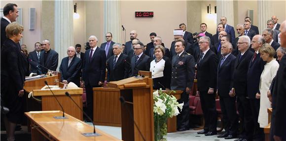 Svečana sjednica Hrvatskog sabora u prigodi obilježavanja Dana n