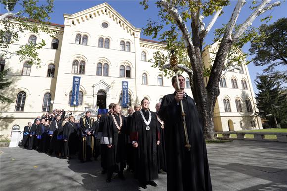 Svečana inauguracija novog rektora zagrebačkog Sveučilišta Damira Borasa