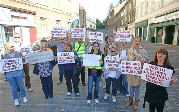 Prosvjed stanara Mesničke i Streljačke ulice