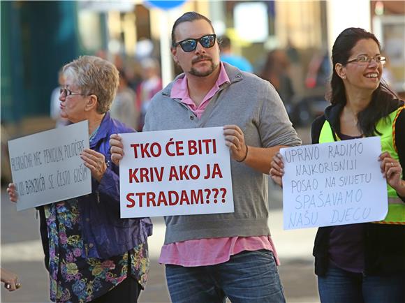 Prosvjed stanara Mesničke i Streljačke ulice