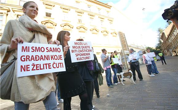 Prosvjed stanara Mesničke i Streljačke ulice