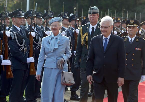 Queen Margrethe II starts visit to Croatia