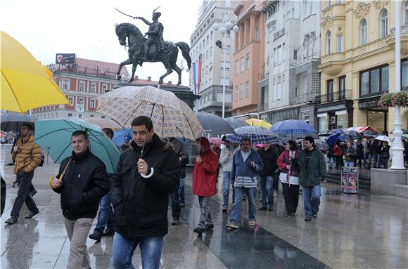 Prosvjed radnika i bivših radnika Dioki d.d