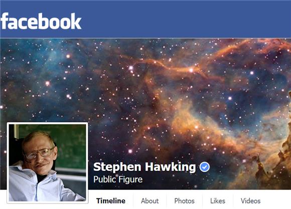 Stephen Hawking na Facebooku