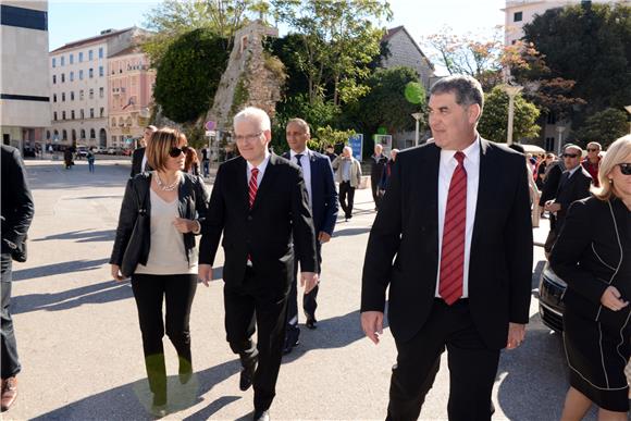 Predsjednik Josipović na obilježavanju 70. obljetnice Dana oslobođenja Splita od fašizma