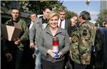 Kolinda Grabar Kitarović podržala prosvjednike pred Ministarstvom branitelja