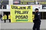 Prosvjedna akcija Greenpeacea protiv izgradnje Plomina C