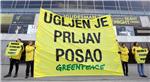 Prosvjedna akcija Greenpeacea protiv izgradnje Plomina C