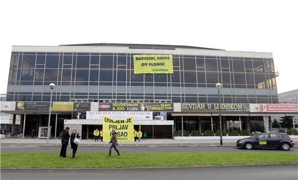 Prosvjedna akcija Greenpeacea protiv izgradnje Plomina C