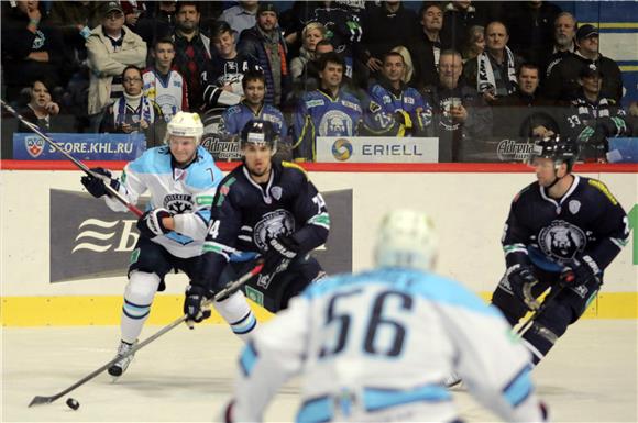 KHL: Medveščak - Sibir 2-0