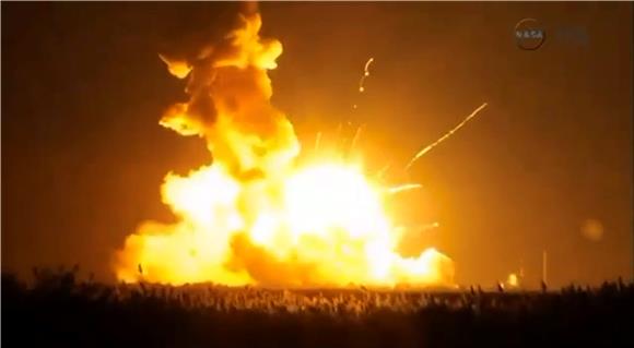 USA NASA ROCKET EXPLOSION	