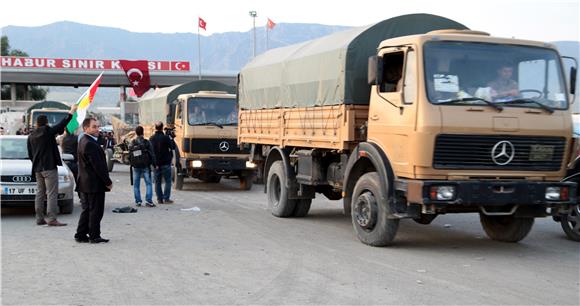 Konvoj pešmerga stigao do tursko-sirijske granice