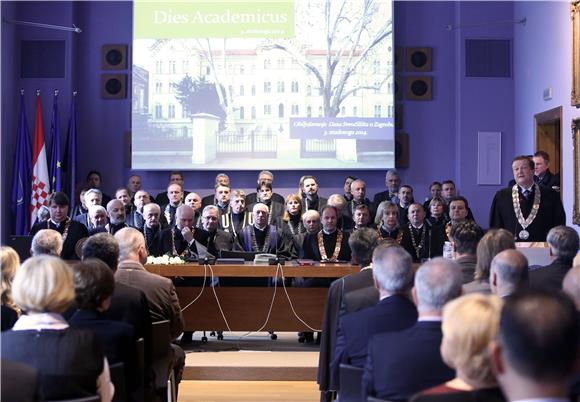 Sveučilište u Zagrebu obilježilo svoj dan svečanom sjednicom Senata