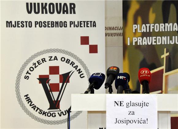 Konferencija za medije Stožera za obranu hrvatskog Vukovara 