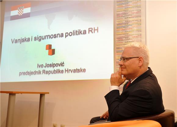 Josipovic: Croatia in process of transition from small state to small power