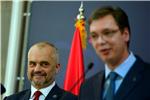 Incident marks historic meeting between Serbian, Albanian premiers