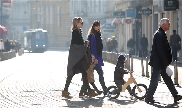 Sunčano nedjeljno prijepodne u Zagrebu 16.11.2014.