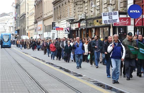 Prosvjed Gorana u Zagrebu