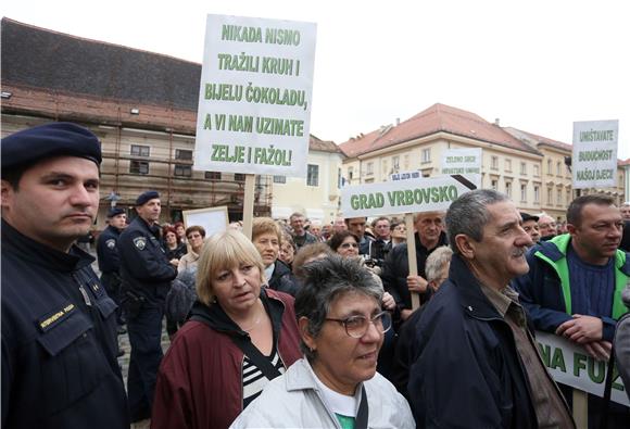 Prosvjed Gorana u Zagrebu