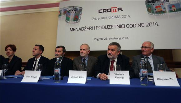 Konferencija za novinare Hrvatskog udruženja menadžera i poduzetnika -CROMA