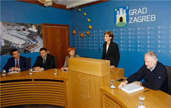 Tiskovna konferencija zamjenice zagrebačkog gradonačelnika Sandre Švaljek