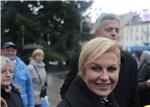 Kolinda Grabar-Kitarović posjetila je mjesto prikupljanja potpisa