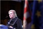 Kolinda Grabar Kitarović održala je predizborni skup u Zagrebu