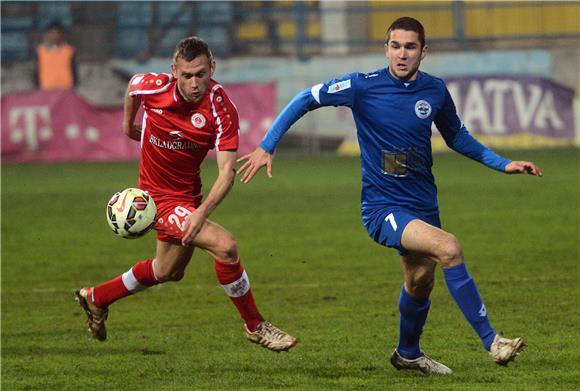 HNL: Zadar - Split 0-0 (poluvrijeme) 12.12.2014.