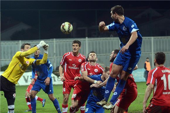 HNL: Zadar - Split 0-0 (poluvrijeme) 12.12.2014.