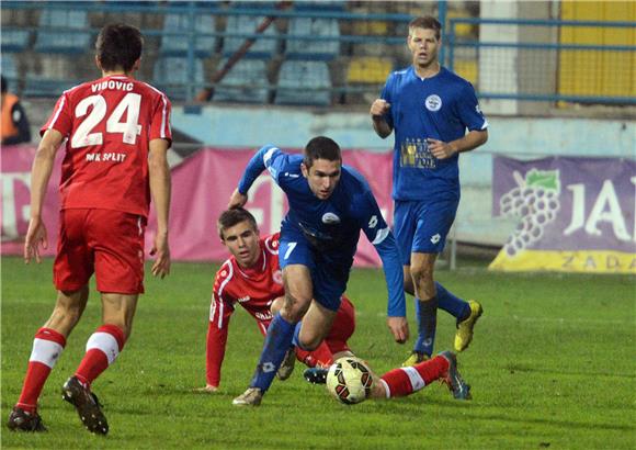 HNL: Zadar - Split 0-0 (poluvrijeme) 12.12.2014.