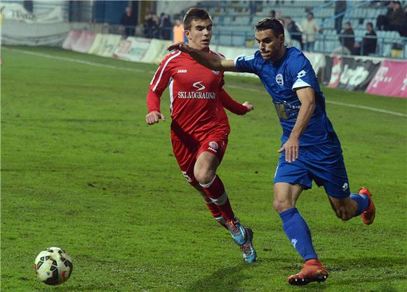 HNL: Zadar - Split 0-0 (poluvrijeme) 12.12.2014.