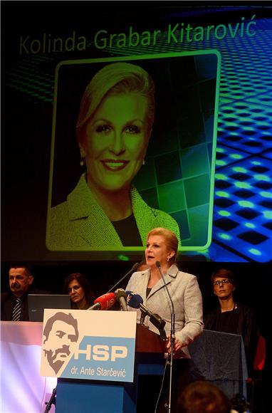 KAMPANJA Kolinda Grabar Kitarović na izvanrednom saboru HSP AS-a