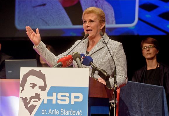 KAMPANJA Kolinda Grabar Kitarović na izvanrednom saboru HSP AS-a