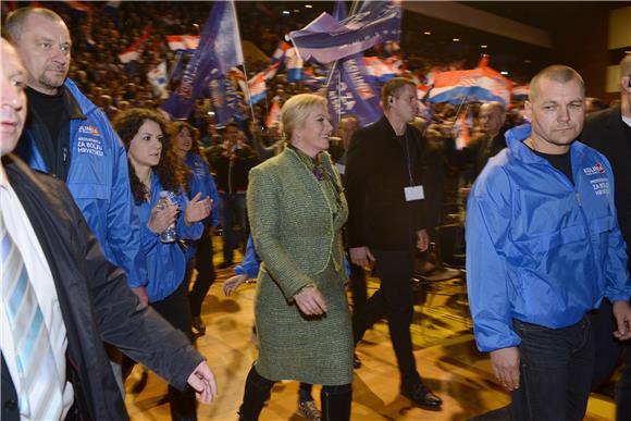 KAMPANJA Središnji predizborni skup Kolinde Grabar-Kitarović