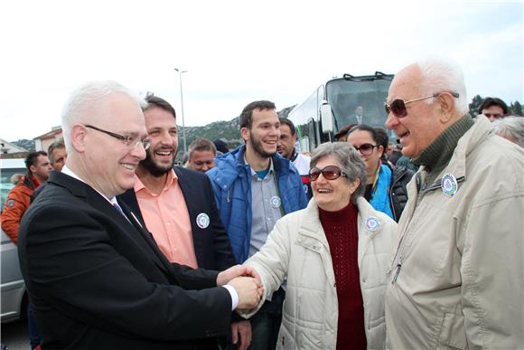 Ivo Josipović u Pločama