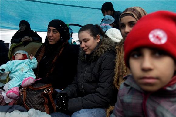 GREECE SYRIAN REFUGEES PROTEST