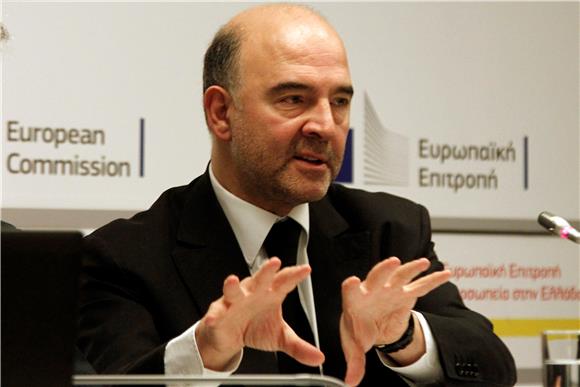 GREECE EU MOSCOVICI VISIT