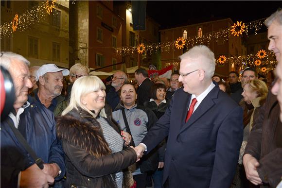 KAMPANJA - Predizborni skup Ive Josipovića u Splitu