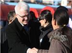 Ivo Josipović se družio s građanima na tržnici Trešnjevka